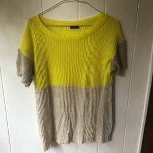 Loose knit block sweater